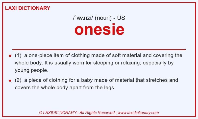 Definition onesie in American English