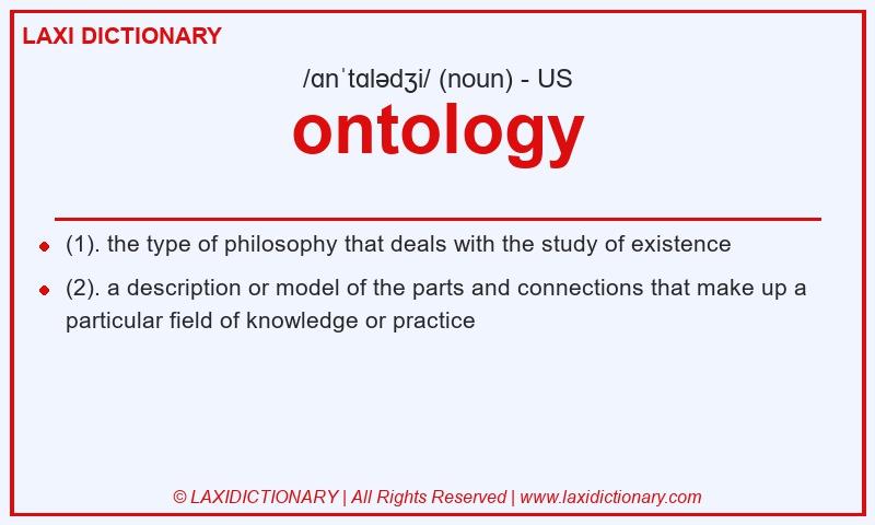 Definition ontology in American English