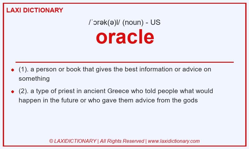 Definition oracle in American English