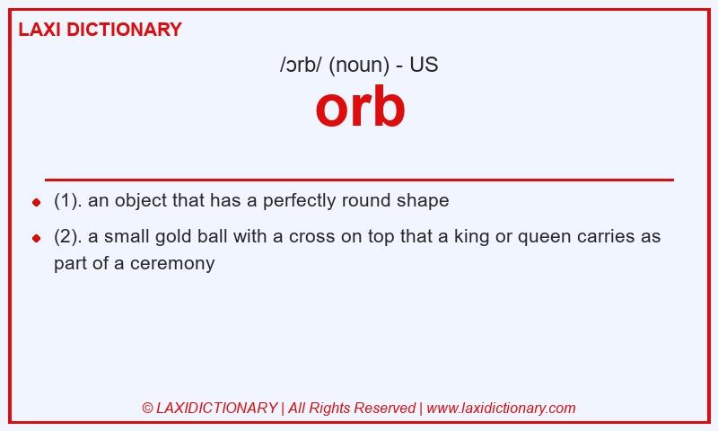 Definition orb in American English