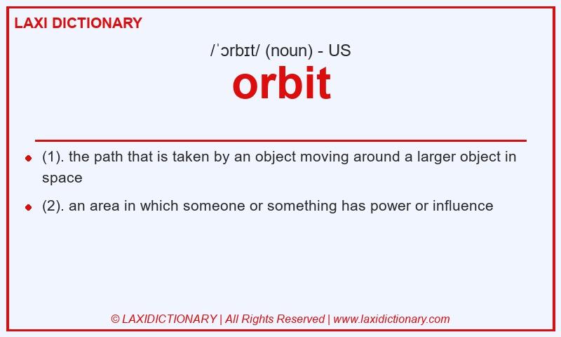 Definition orbit in American English