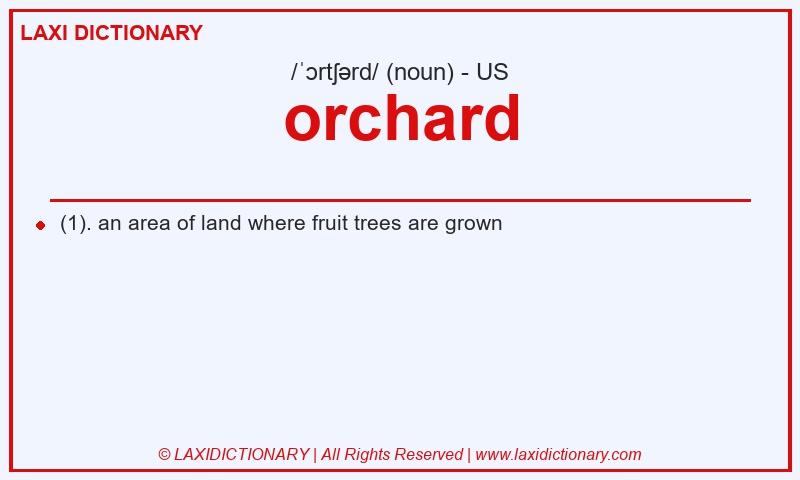 Definition orchard in American English