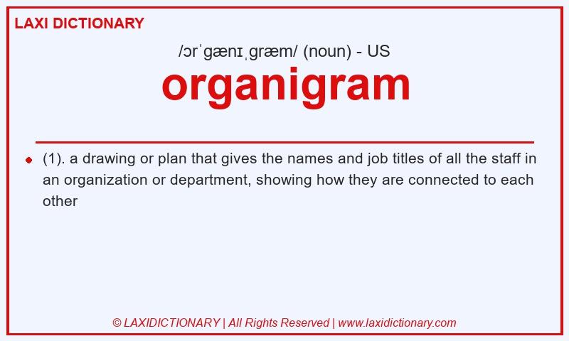 Definition organigram in American English