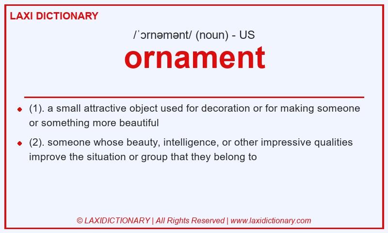 Definition ornament in American English