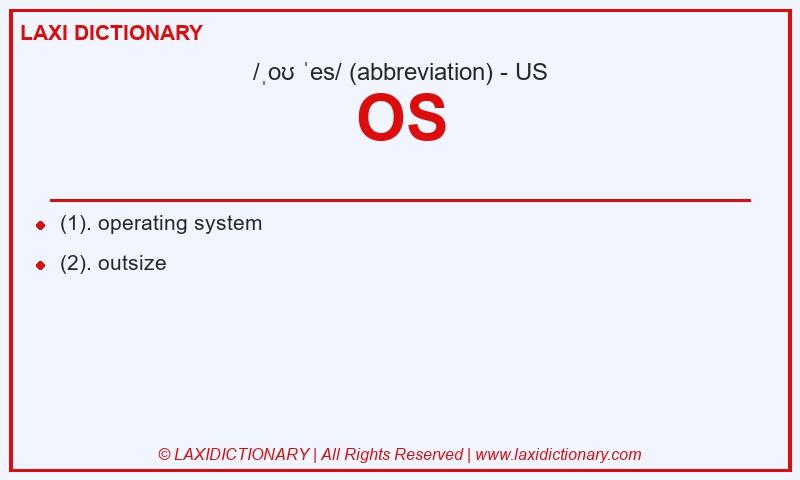 Definition OS in American English