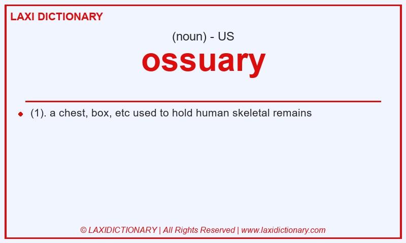 Definition ossuary in American English