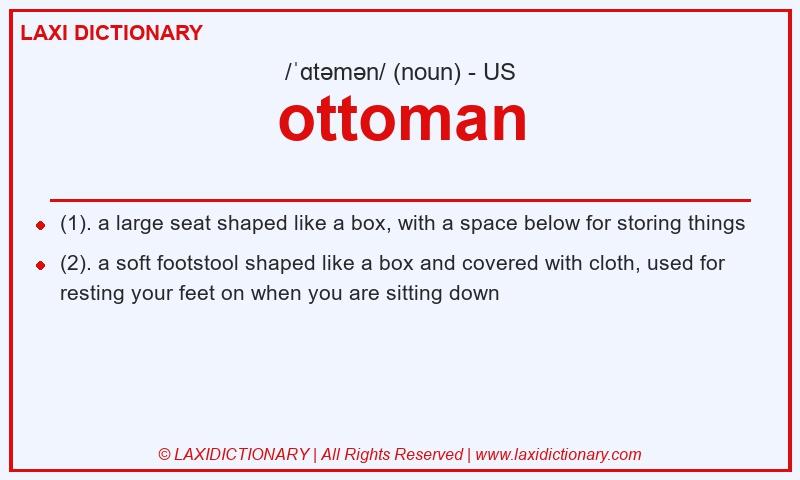 Definition ottoman in American English