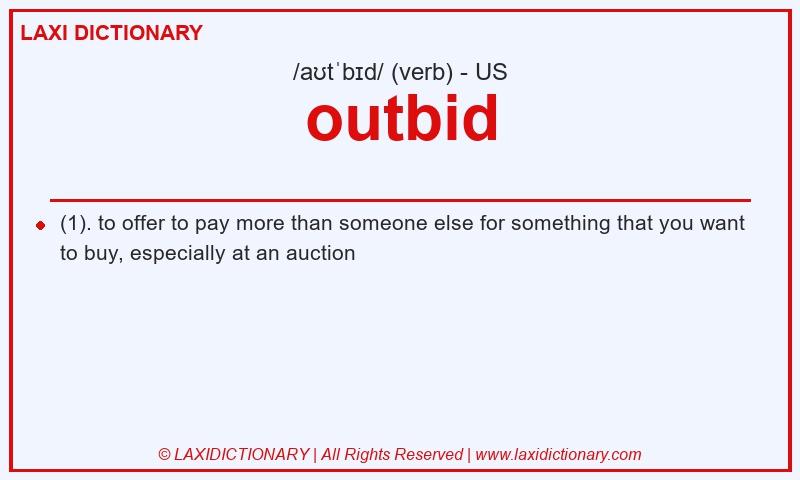 Definition outbid in American English