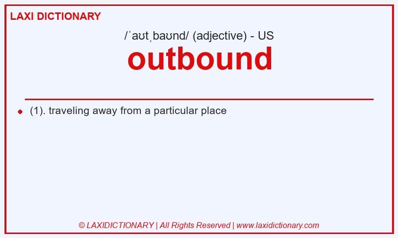 Definition outbound in American English