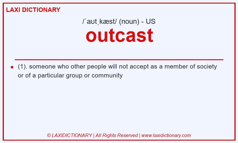 Definition outcast in American English