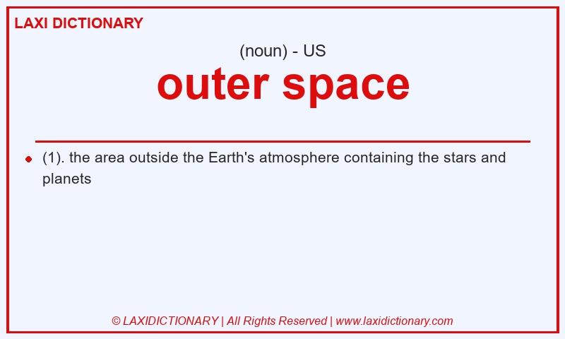 Definition outer space in American English