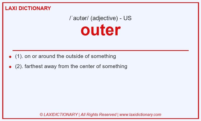 Definition outer in American English