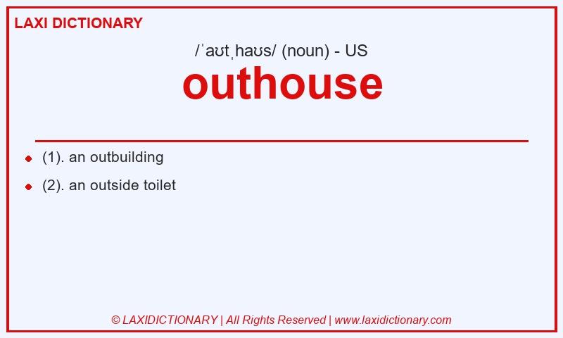 Definition outhouse in American English
