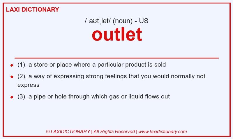 Definition outlet in American English