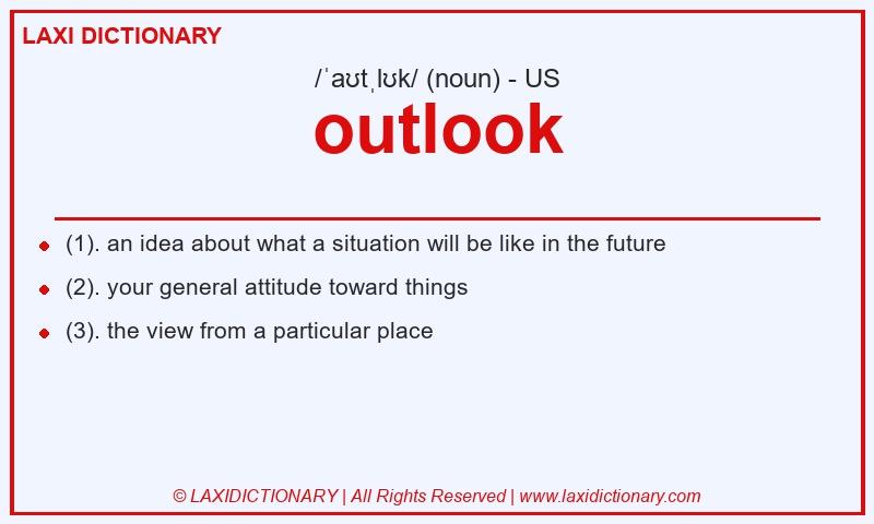 Definition outlook in American English