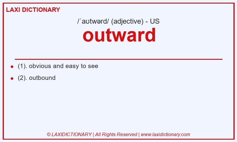 Definition outward in American English