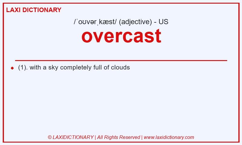 Definition overcast in American English
