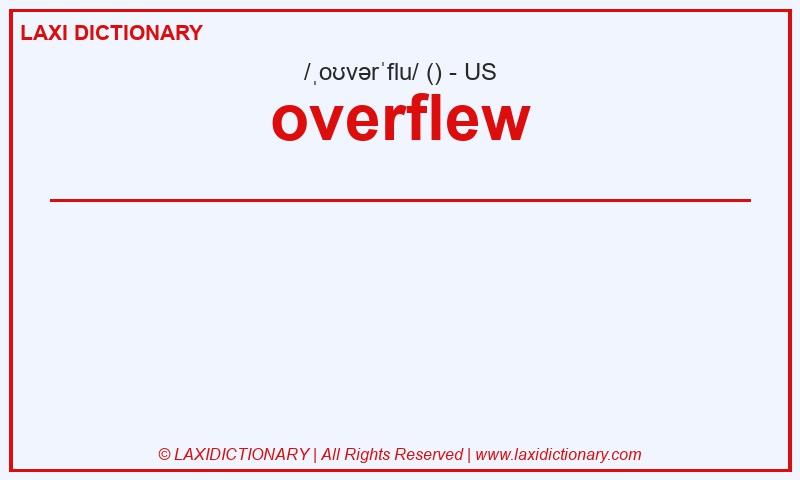 Definition overflew in American English