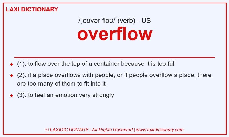 Definition overflow in American English