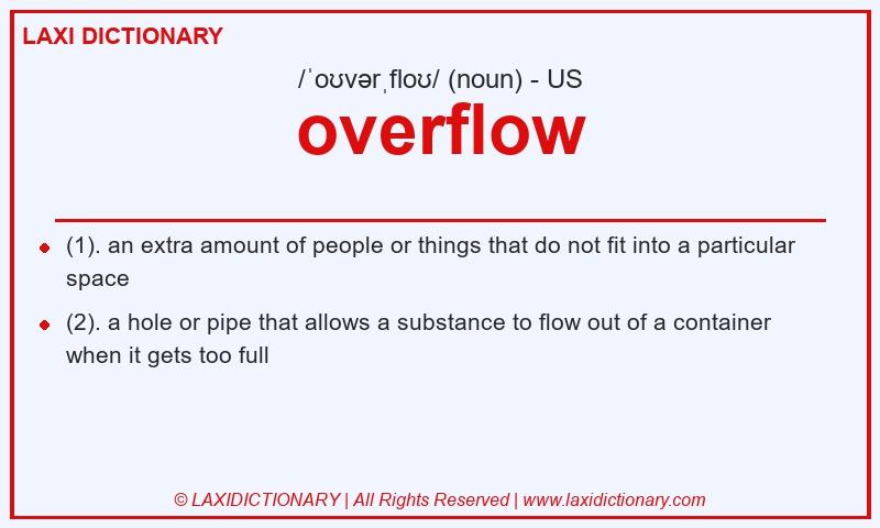 Definition overflow in American English