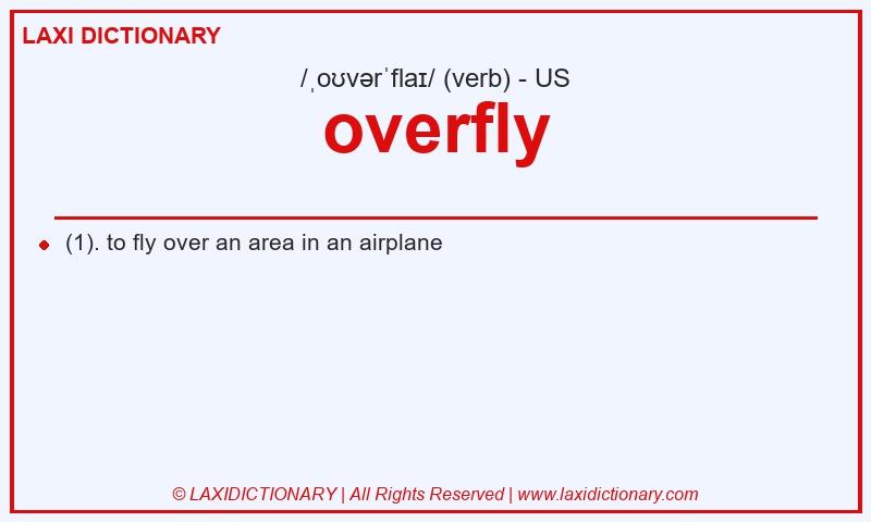 Definition overfly in American English