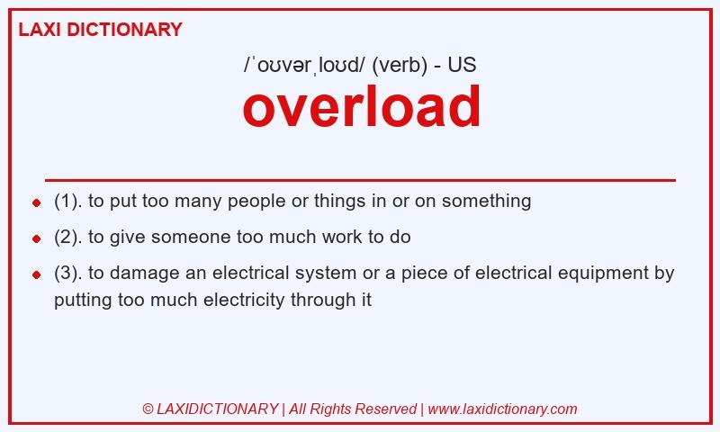 Definition overload in American English