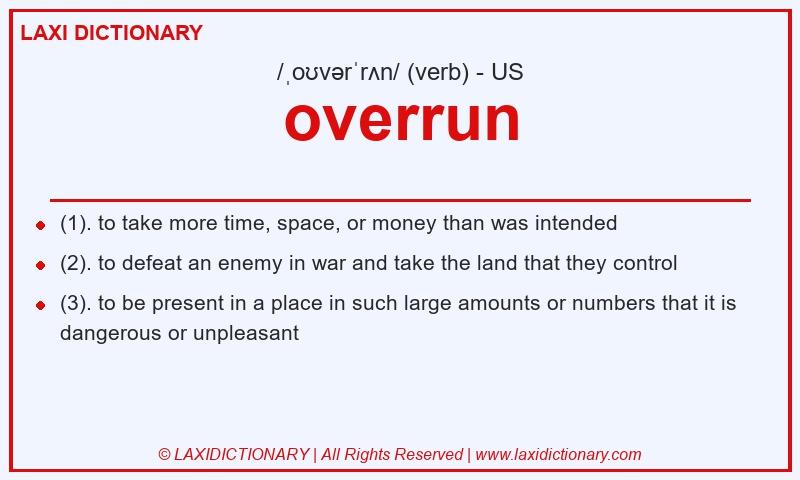Definition overrun in American English