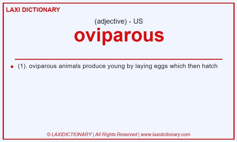 Definition oviparous in American English