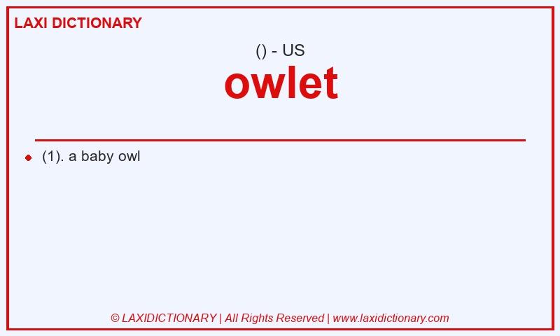 Definition owlet in American English