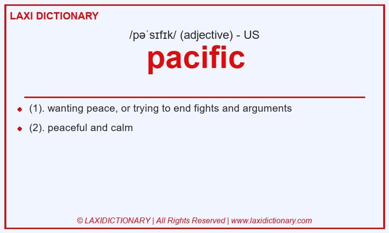 Definition pacific in American English