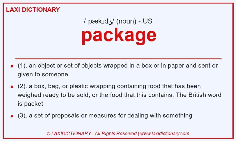 Definition package in American English