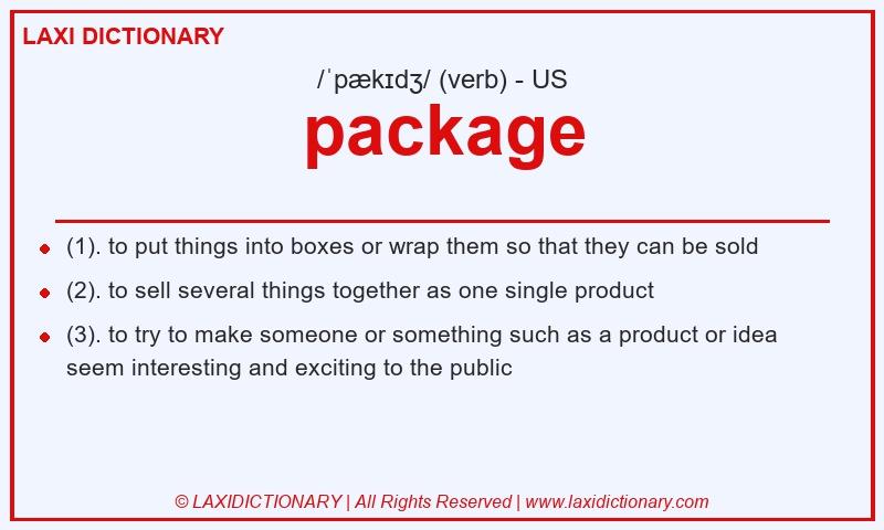 Definition package in American English