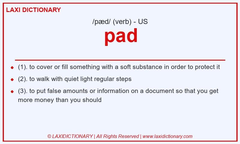 Definition pad in American English