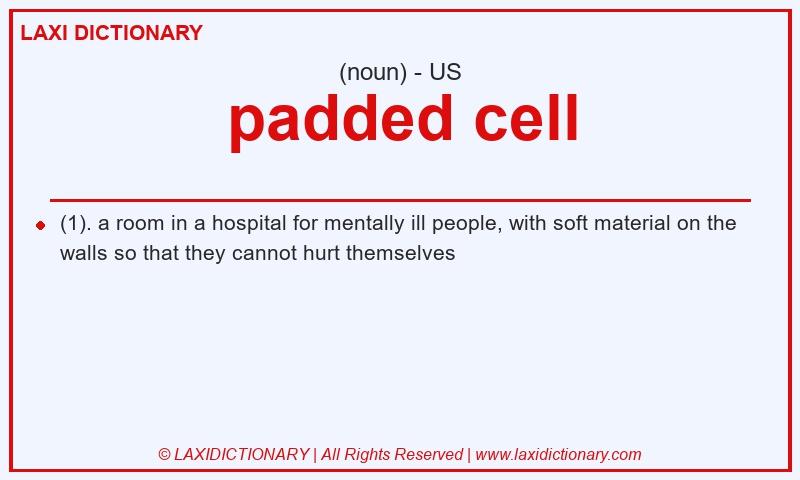 Definition padded cell in American English