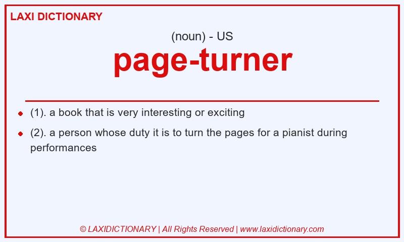 Definition page-turner in American English