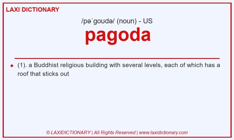 Definition pagoda in American English
