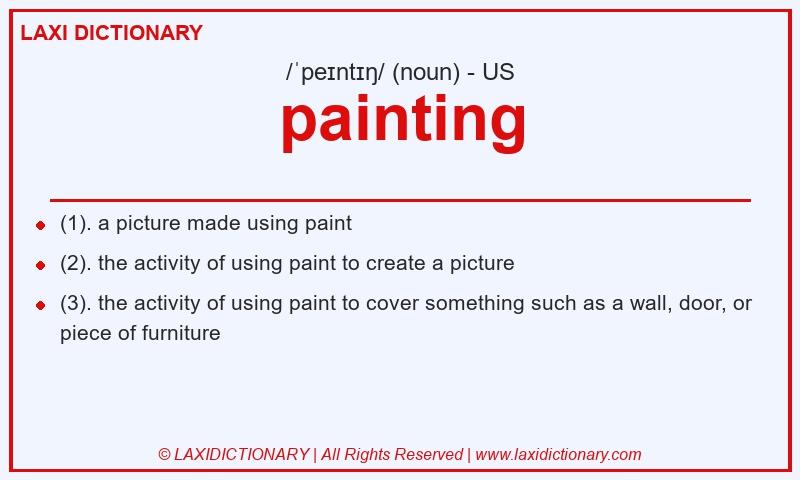 Definition painting in American English