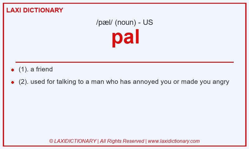 Definition pal in American English