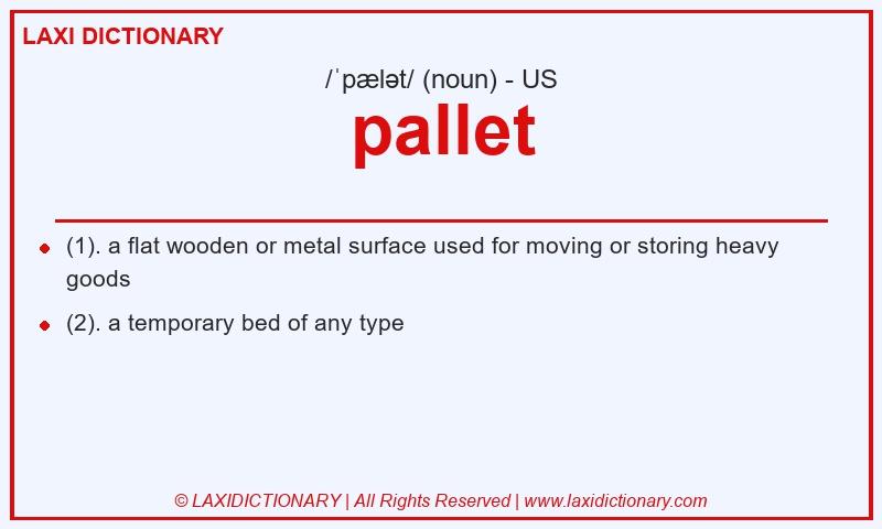 Definition pallet in American English