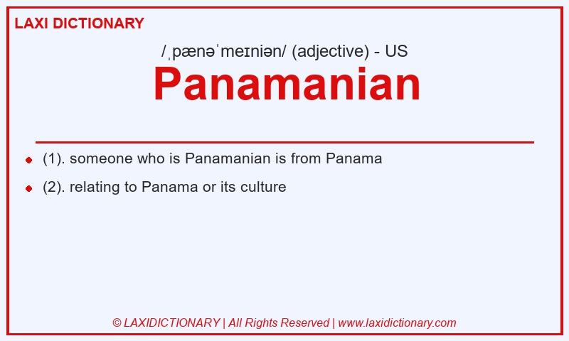 Definition Panamanian in American English