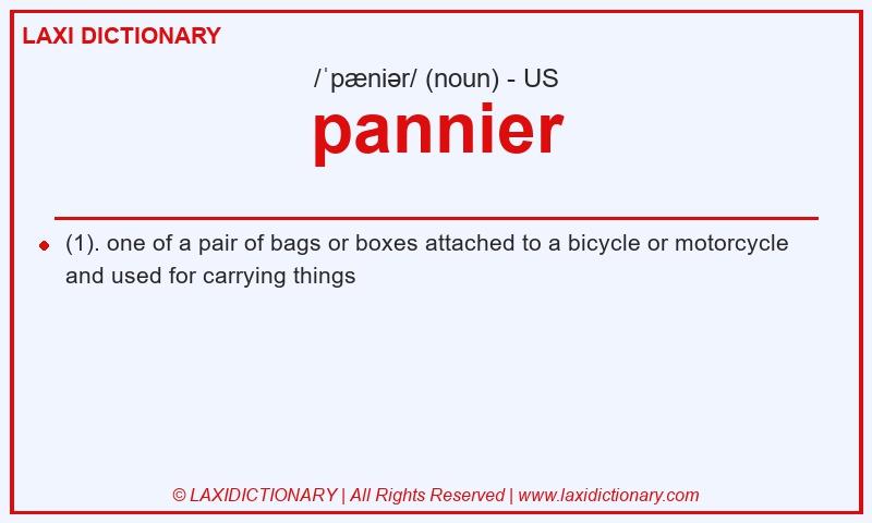 Definition pannier in American English