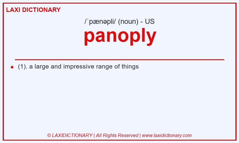 Definition panoply in American English