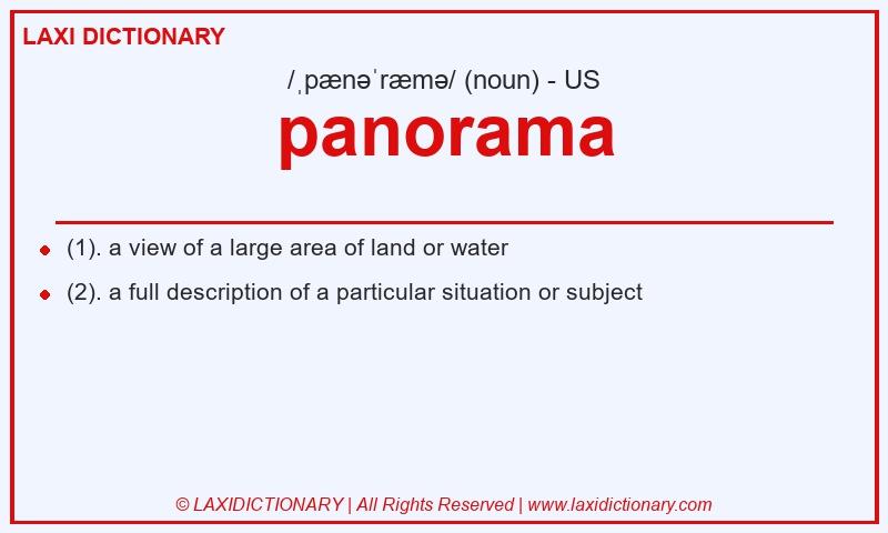 Definition panorama in American English