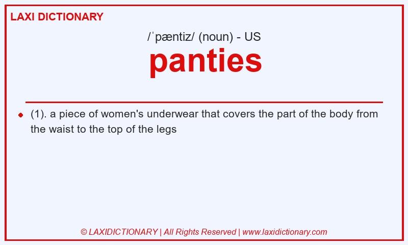 Definition panties in American English