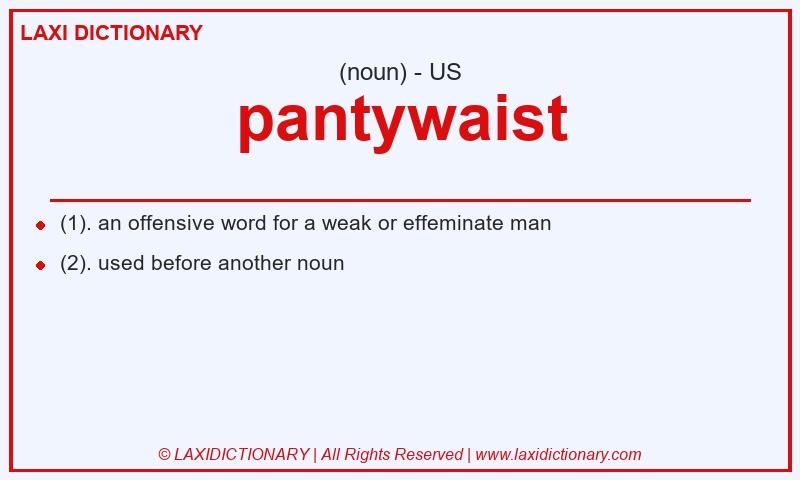 Definition pantywaist in American English