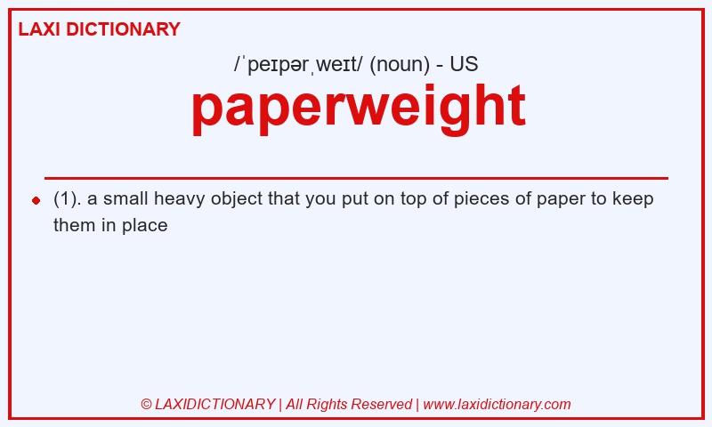 Definition paperweight in American English