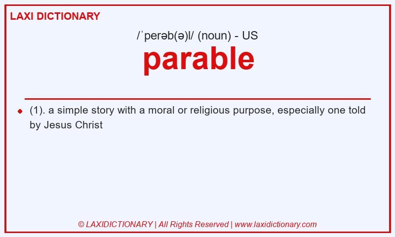 Definition parable in American English