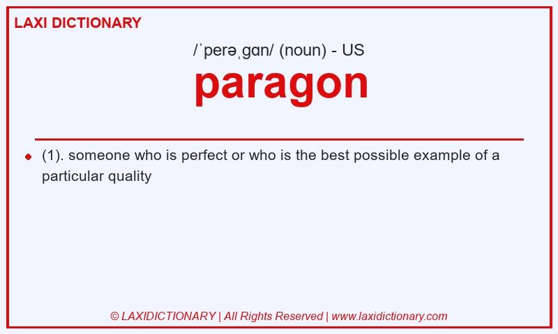 Definition paragon in American English