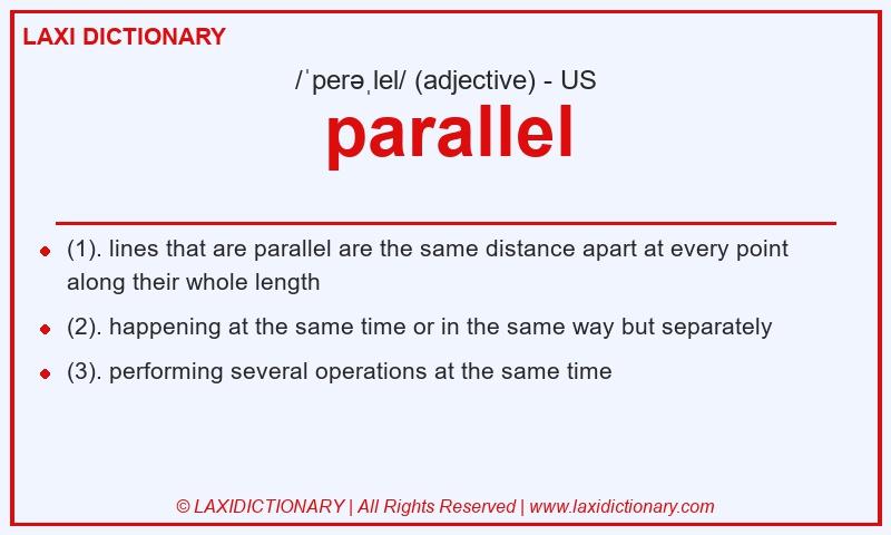 Definition parallel in American English