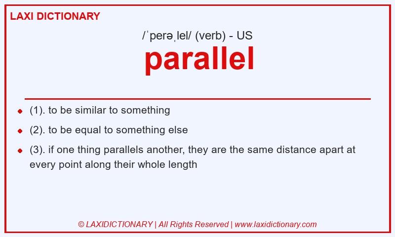 Definition parallel in American English
